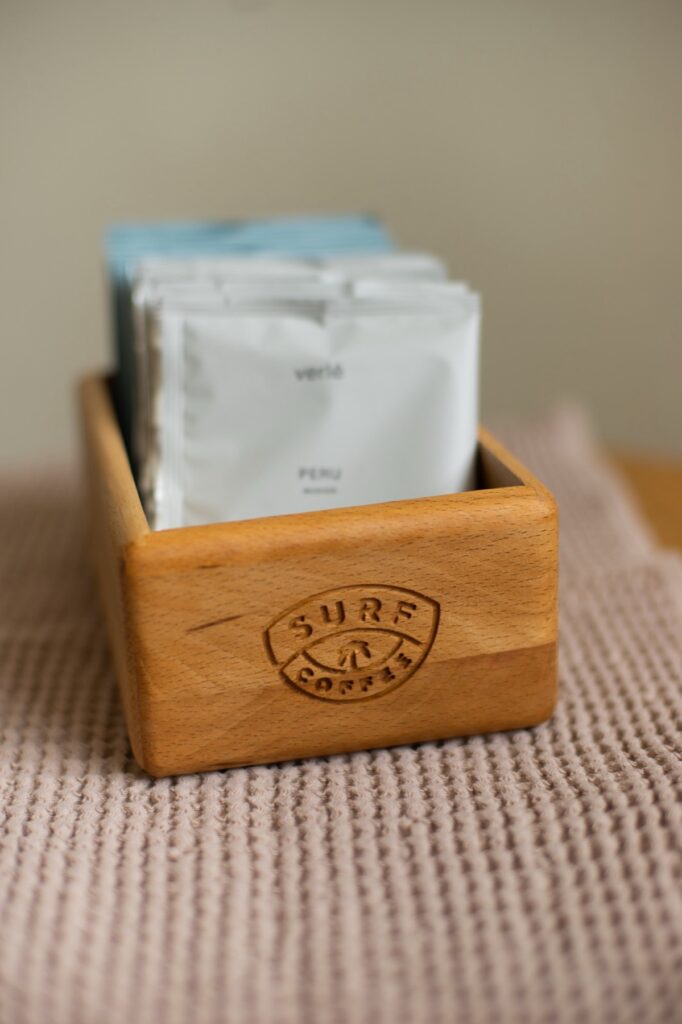 Пенал для дрипов с гравировкой логотипа Surf Coffee